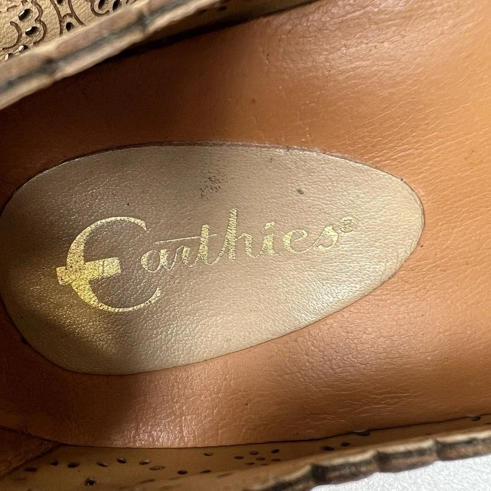 Women's Earthies Bindi Biscuit Ballet Flats Shoes Sz 9 Comfort Laser Cut